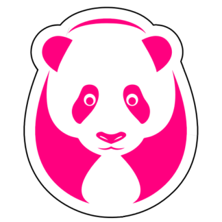 Big Panda Sticker (Hot Pink)